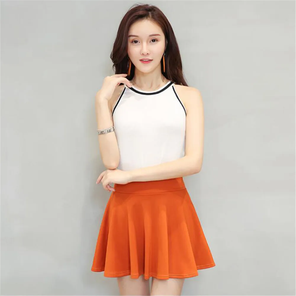 Faldas mujer moda 2019 модные однотонные Высокая талия блестящие туфли Большой размер 4XL