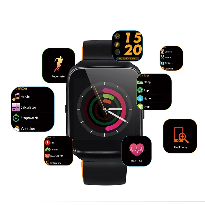 Смарт-часы мужские с голосовым помощником пульсометром и монитором кровяного