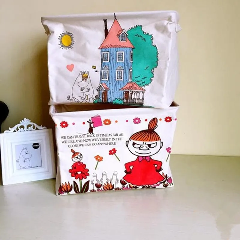 Moomin M Размер коробка для хранения корзина для белья panier osier cesta mimbre panier de Range cesto