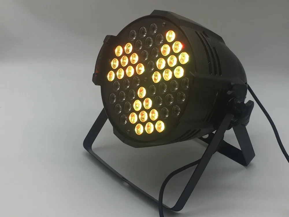 Алюминий корпус 54x9 Вт RGB 3in1 СВЕТОДИОДНЫЙ параболический алюминизированный отражатель дежурное освещение dmx деловой свет профессиональный плоский Пэйлин KTV дискотечная лампа ди-Джея