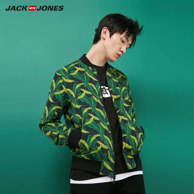 JackJones Мужская куртка черная камуфляжная двухсторонняя короткая бейсбольная