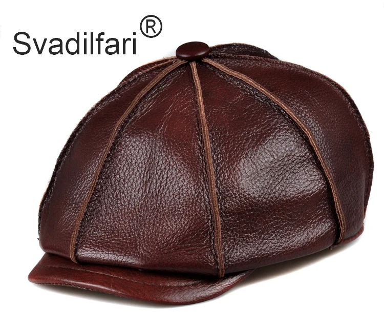 Svadilfari, натуральная кожа, шапка, пояс, Воловья кожа, теплая зимняя, хлопок, мужская, с подкладкой, абсолютно новая, gastby, берет, Охотничья Шапка/шапка с ушками