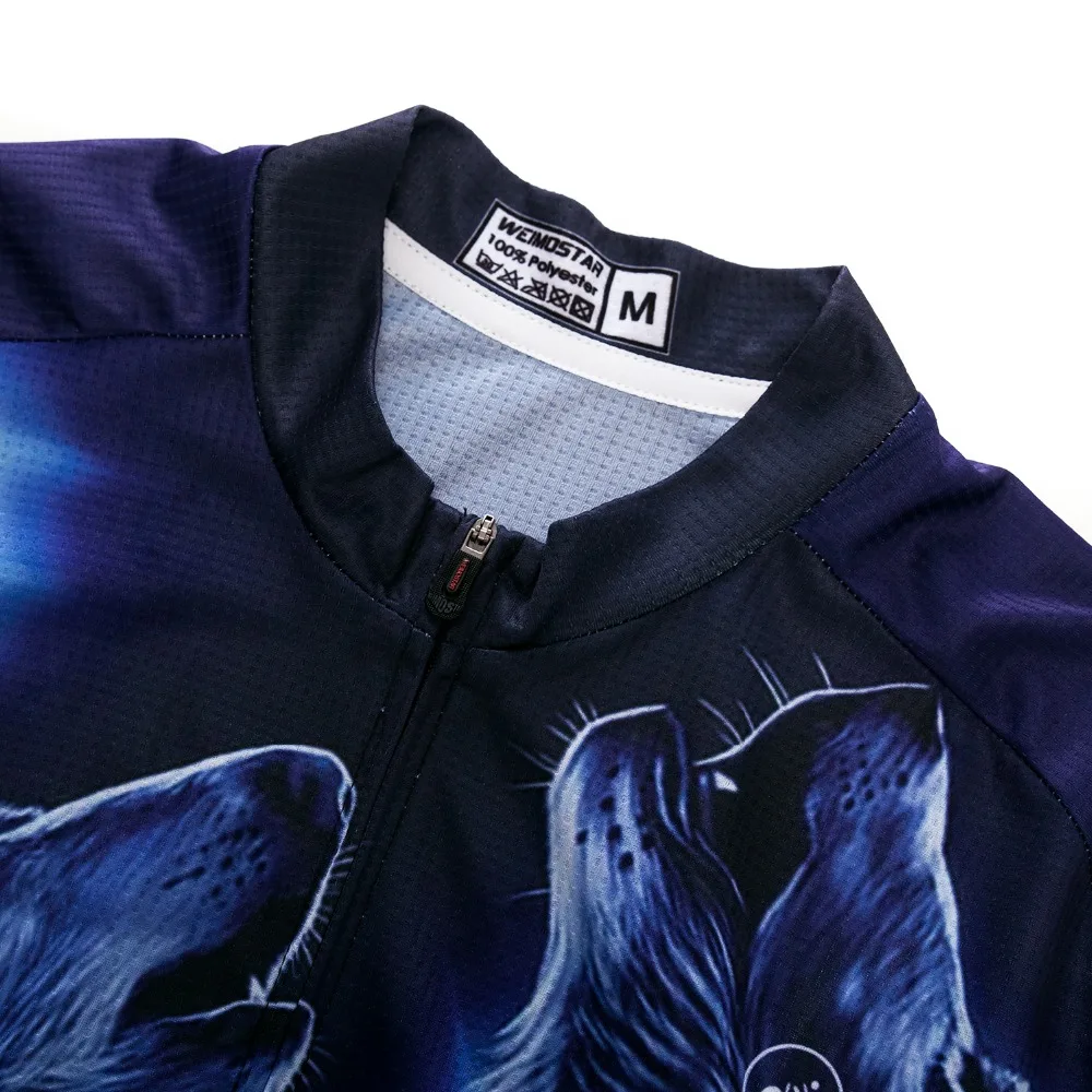 

Autumn Spring Long Sleeve Cycling Jersey Pro Team Men Racing Sport Bicycle Cycling Clothing MTB Bike Jersey Mallot Ciclismo Wolf