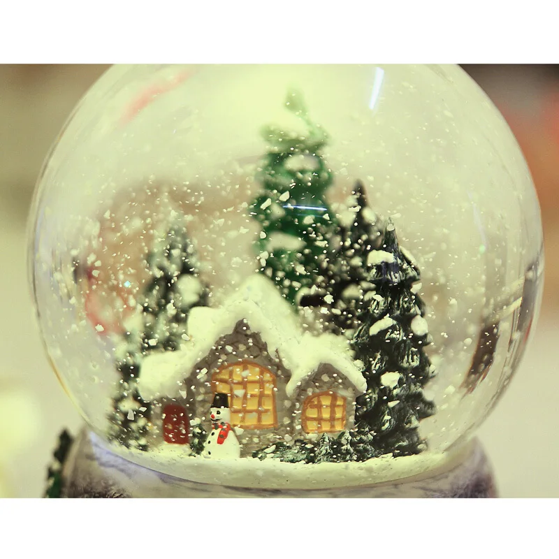 Christmas Gifts Glowing Christmas Snow House Crystal Ball Crafts Christmas Gifts