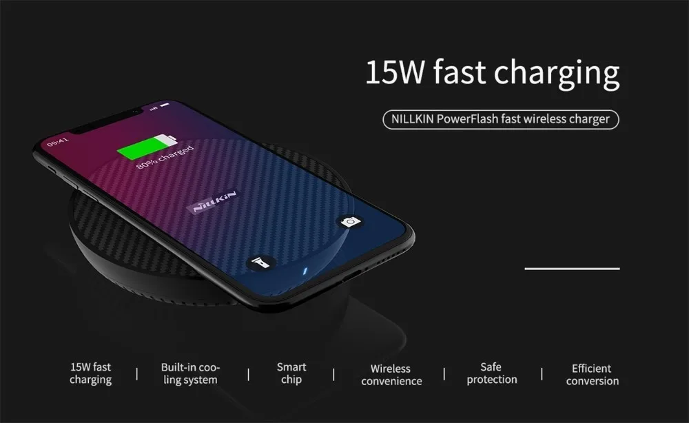 Nillkin 15 Вт Быстрое беспроводное зарядное устройство для iPhone XS Max XR XS для samsung S9 S8 Plus для huawei Qi Быстрое беспроводное зарядное устройство