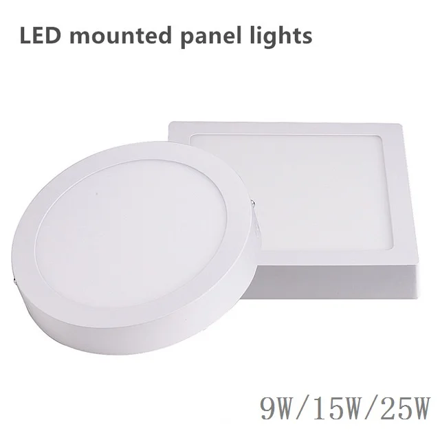 

Free Shipping 1pcs 9W LED Ceiling Light Surface Mounted LED Panel Down Light Warm White/White/Cold White 85-265V