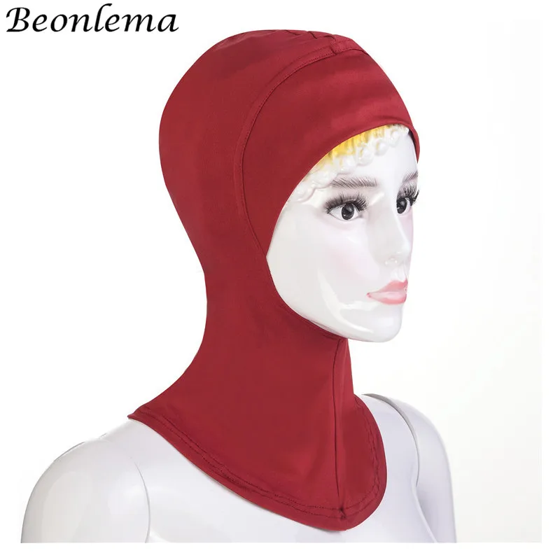 Beonlema Muslim Hijabs Bonnet Vrious Color Inner Turban Hidjab turbante Women Girl Islamic Hijab Head Wrap Modal Headcarf | Тематическая