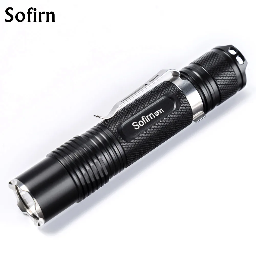 Sofirn SF31 мини Мощный светодиодный вспышка светильник 18650 Cree XML2 1000LM 5 Режим EDC светодиодный фонарь светильник Карманный светильник ручка светильник кемпинга, езды на велосипеде