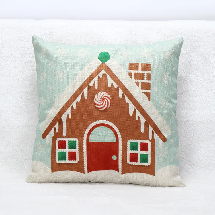 Рождество домашнее декоративное белье смешанный хлопок Подушка Чехол 3 вида