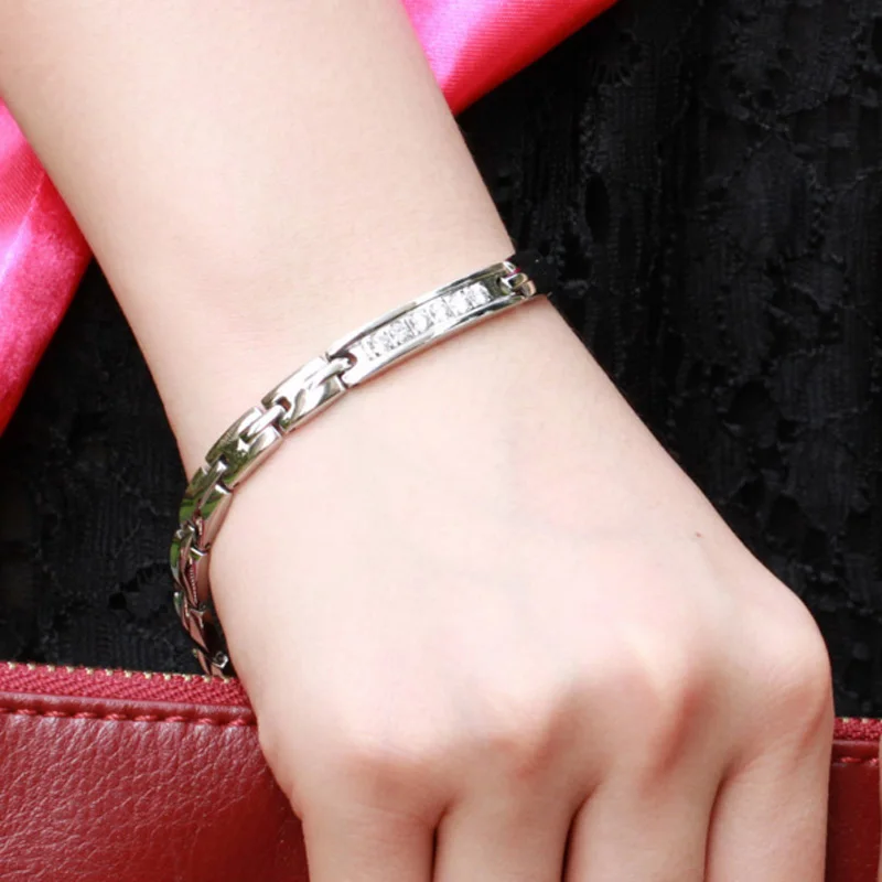 Женский и мужской браслет из нержавеющей стали с магнитом | Украшения аксессуары