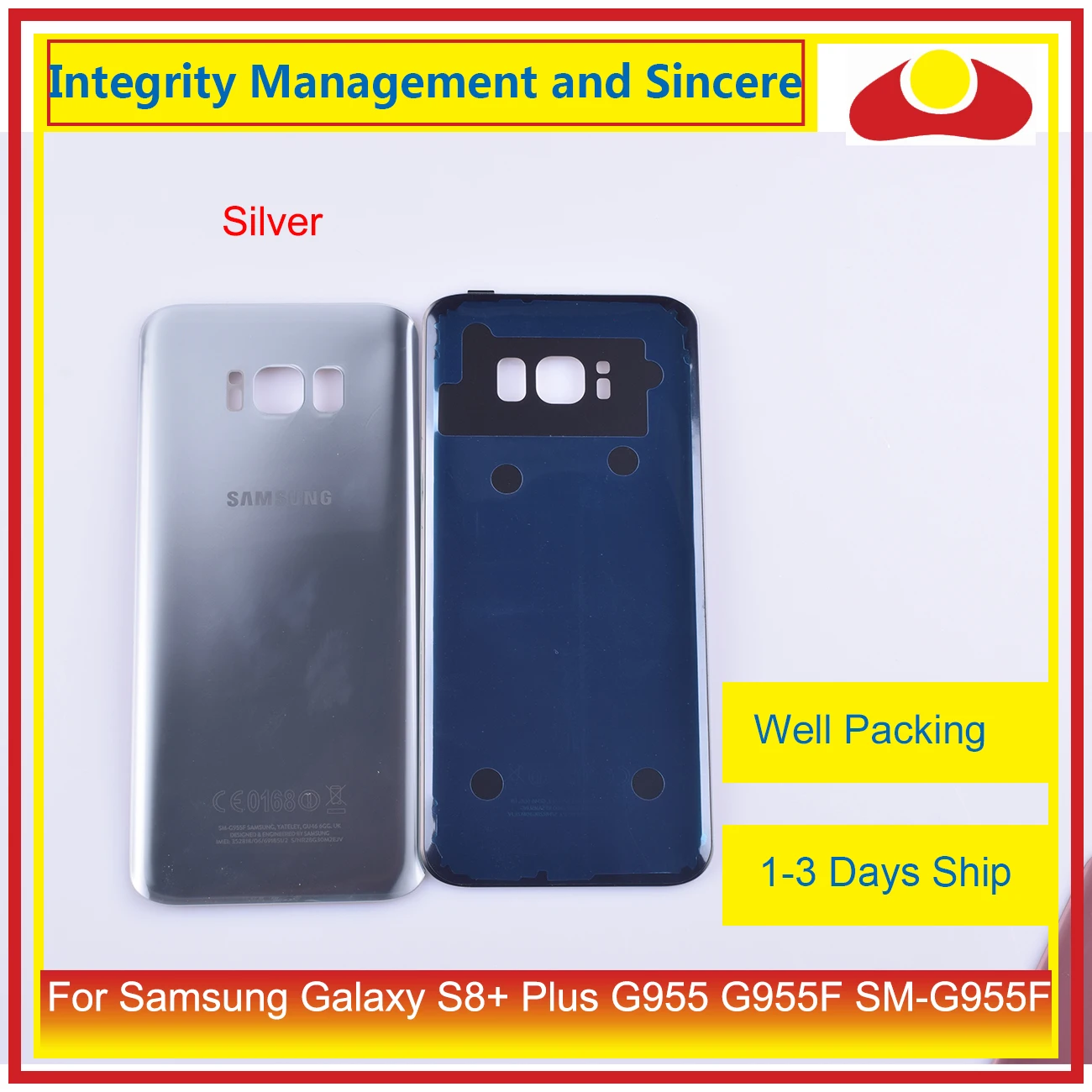 Для samsung Galaxy S8+ Plus G955 G955F SM-G955 корпус батарейного отсека заднее стекло чехол Корпус Шасси
