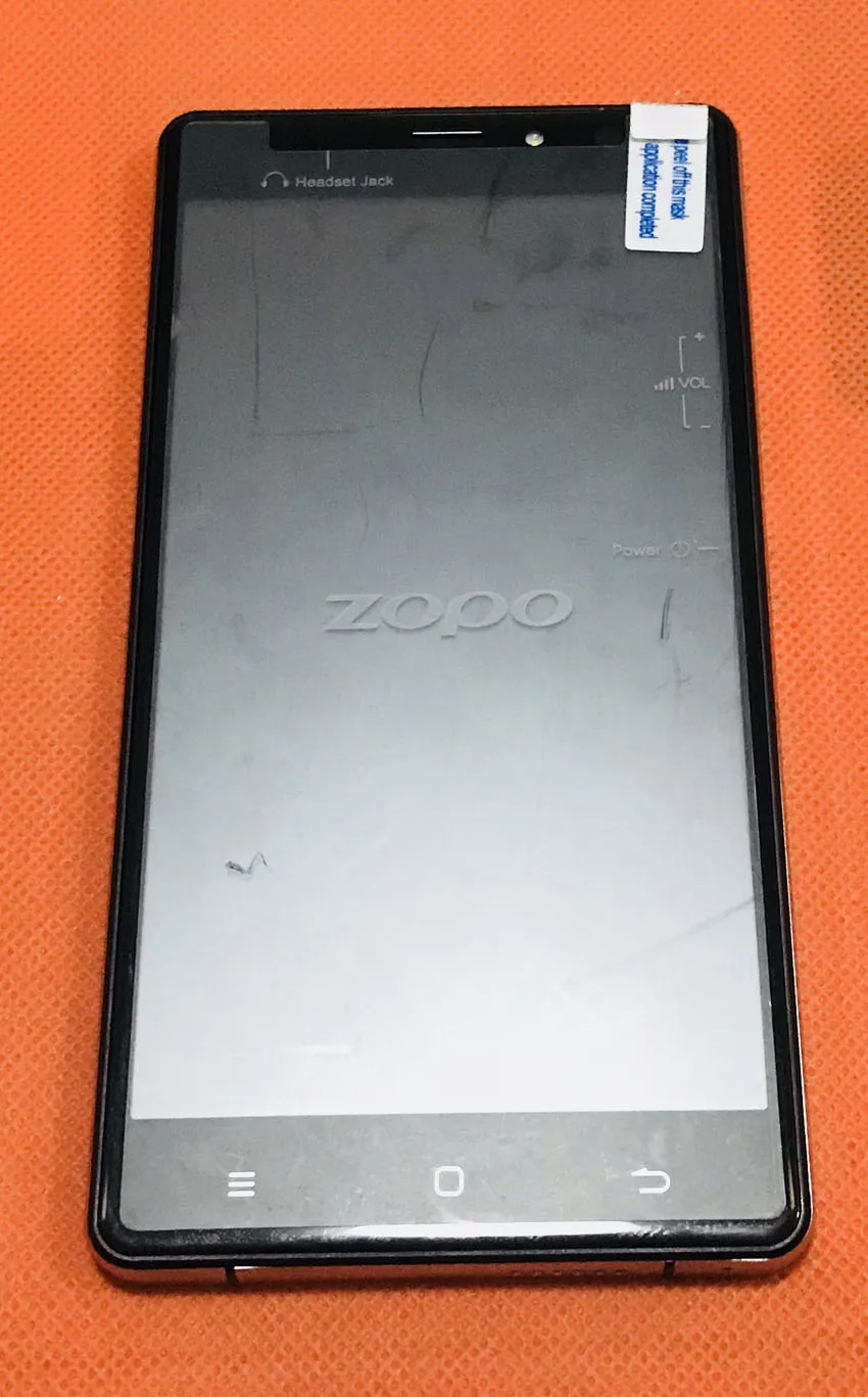 Б/у Оригинальный сенсорный экран и ЖК дисплей + Рамка для ZOPO Hero 2 MTK6737 Quad Core 5 &quotHD
