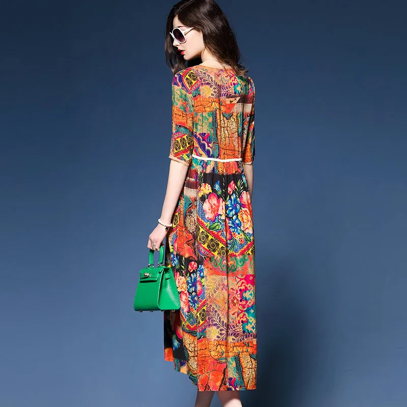 Tafforda Новинка весны 2017 года Высокая талия Китайский Национальный стиль печати