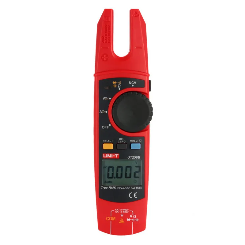 UNI-T UT256B цифровой истинный RMS Вилка Авто мультиметр 200A AC DC Токоизмерительные клещи