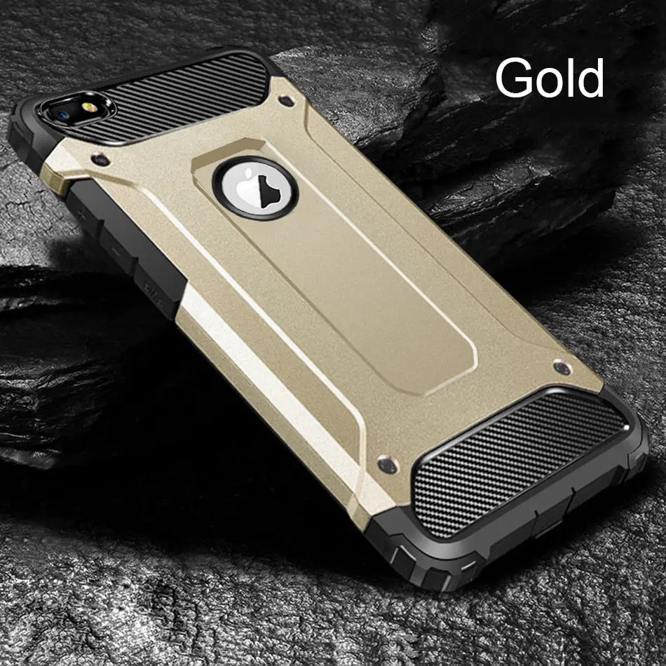 Gold Роскошный защитный противоударный чехол для iphone 7, 8, 6, 6s PLus, X, чехол-бампер для телефона iphone X, XR, XS Max, PC+ TPU, защитный чехол - Цвет: Gold