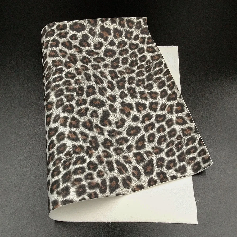 4 A4(20cm X 30cm) Блестящая блестящая ткань с леопардовым принтом из искусственной кожи, водонепроницаемая, сделай сам, для шитья бантов, для рукоделия, A4/A5 - Цвет: 4 A4(20cm X 30cm)