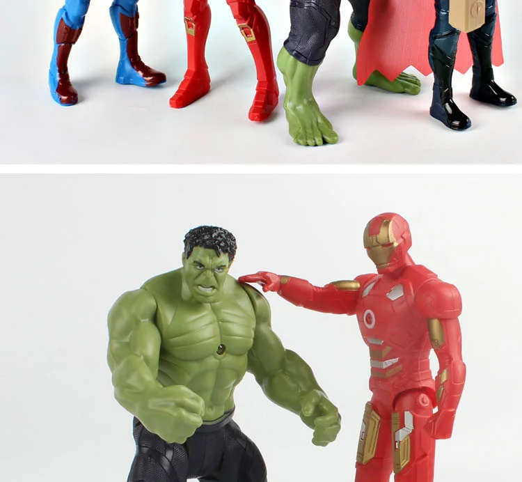Marvel Amazing Ultimate Халк Капитан Америка Железный человек ПВХ фигурка Коллекционная модель игрушки для детей Детские игрушки