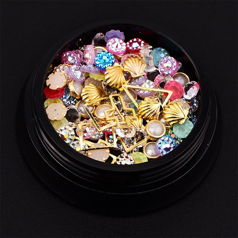 5 видов украшения для дизайна ногтей 3D разноцветные акриловые стразы