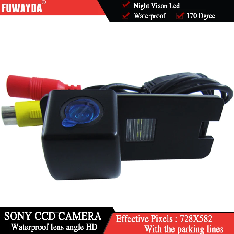 Зеркало заднего вида FUWAYDA для SONY CCD чипа Парковочное зеркало с направляющей