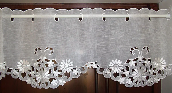 Полузанавеска с вышивкой занавеска для окна перегородки кофе на заказ двери