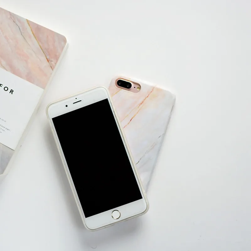 STROLLIFE модные гранит коралловый телефонные чехлы под мрамор для iphone 7 Чехол Мягкий