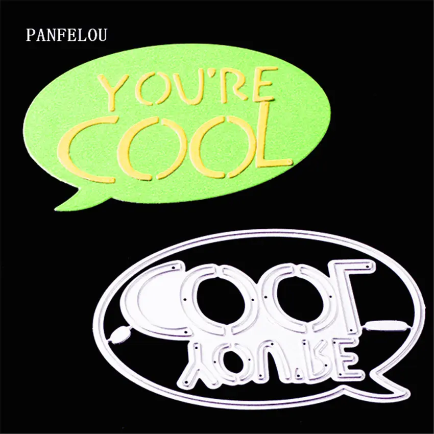 PANFELOU wow so cool words Скрапбукинг Сделай Сам открытки в Альбом Бумажные штампы для