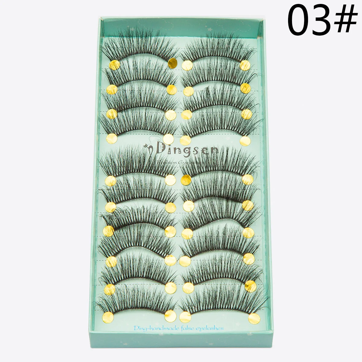 3D-68 10 пар 3D Мягкие искусственные норковые накладные ресницы натуральные грязные ресницы перекрещивающиеся пушистые ресницы инструменты для макияжа глаз - Цвет: 3D-68