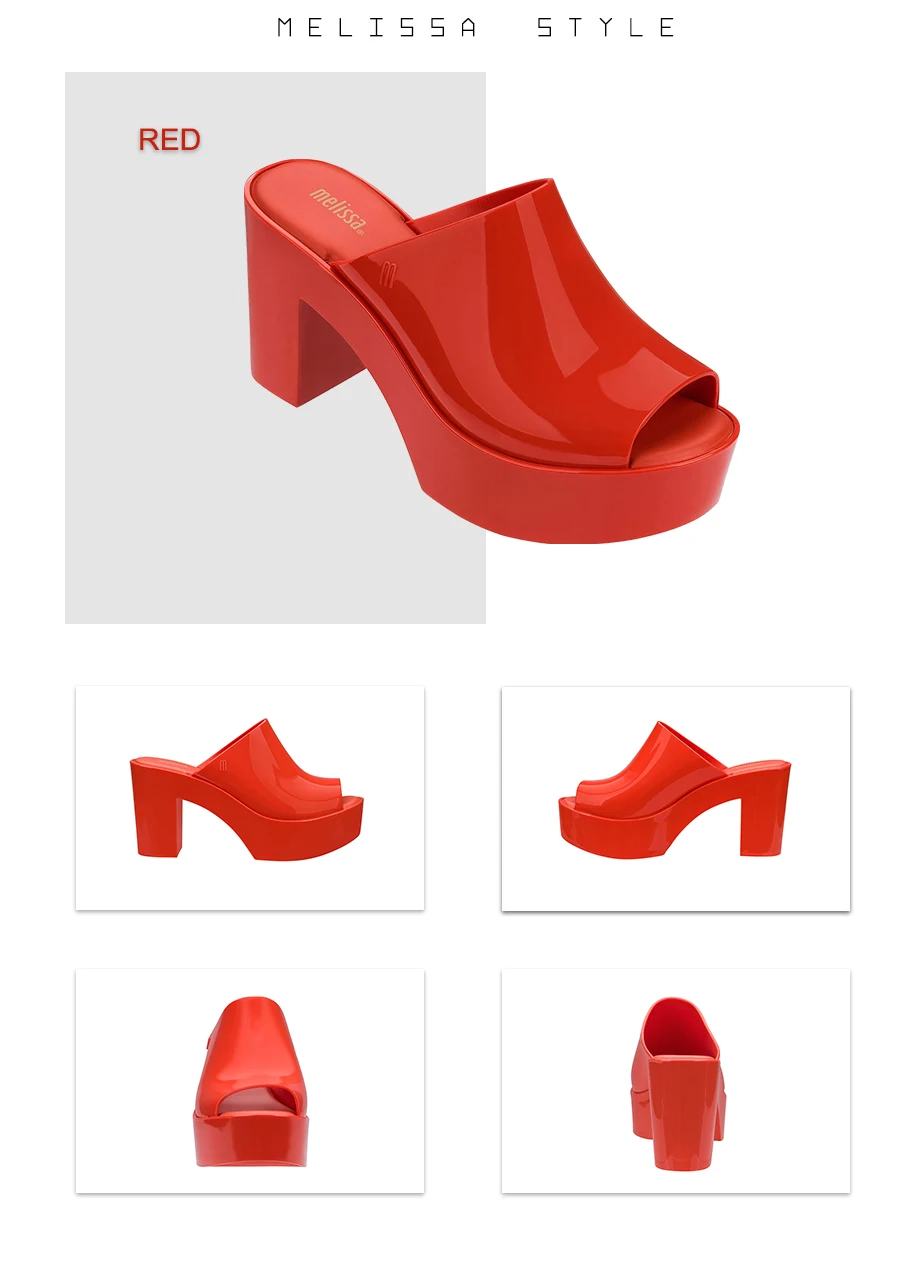 Melissa Mule/Новинка года; женские сандалии на плоской подошве; брендовая Прозрачная женская обувь melissa; однотонные босоножки; женская прозрачная обувь; Mulher