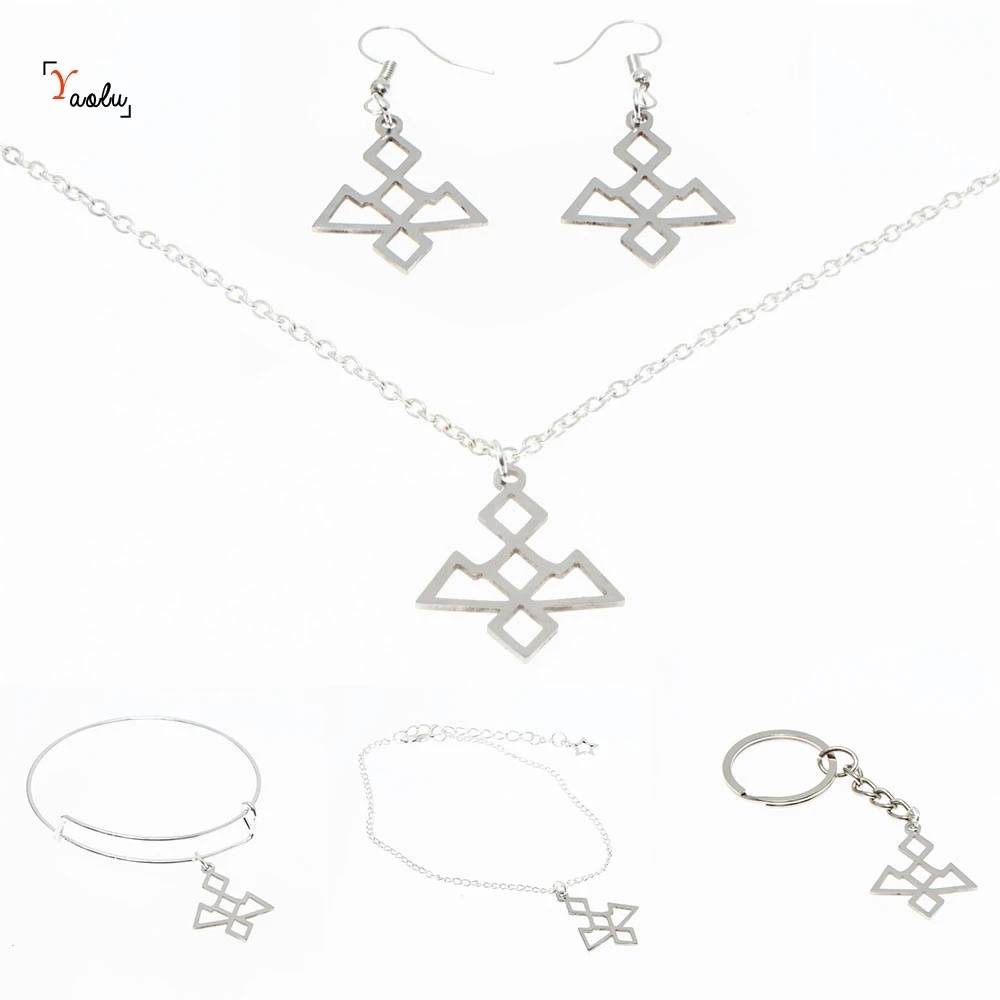 Ожерелье с символом Совы в пещере Серебряный тон талисман Твин Пикс эмблема