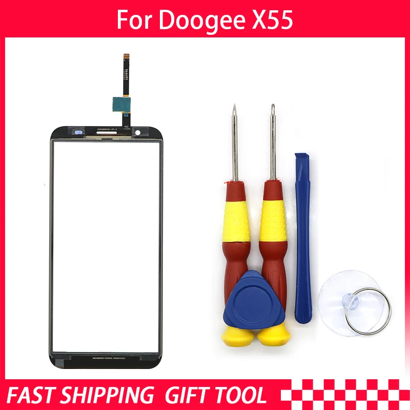 Новая оригинальная сенсорная панель для Doogee X55 запасные части + инструмент