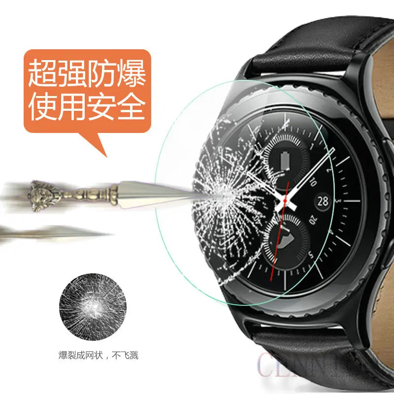 Tempered Glass Screen Protector For Apple iwatch 38mm 42mm for Samsung Gear S2 Gear S3 100pcs no retail package