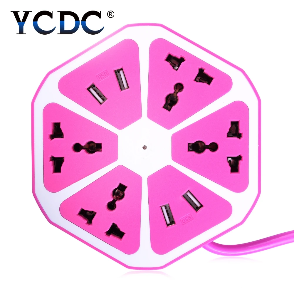 YCDC EU 5 в 2.1A Волшебная настенная розетка с 4 портами usb 4 розетки, настенная вилка, расширенный блок питания, розетка, адаптер