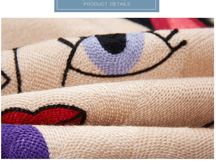 Оптовая продажа хлопковое платье вышитое накидка для подушки подушка с Пикассо