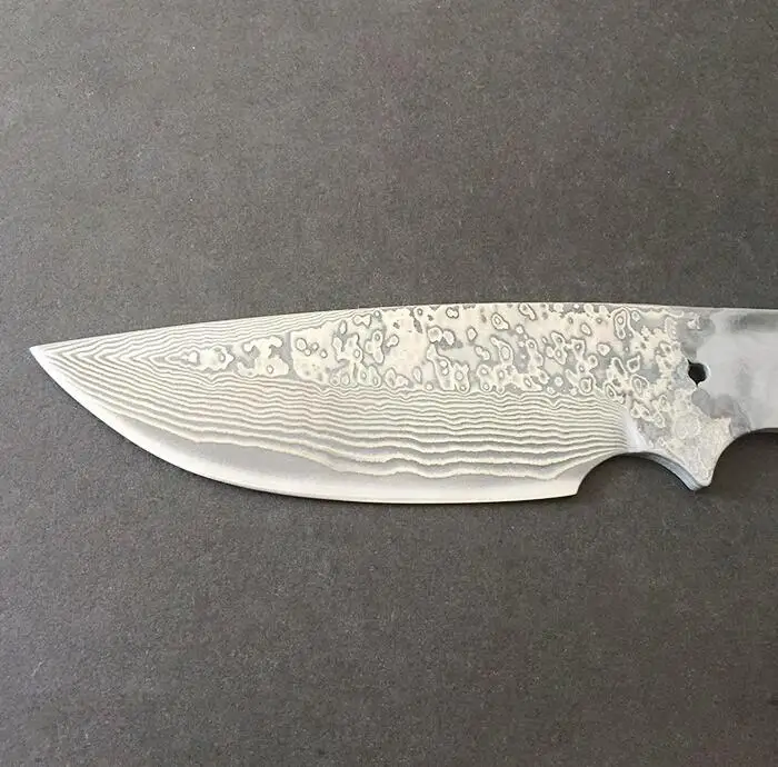 Freewolf 3 55 дюймов DIY VG10 Дамаск Сталь лезвие Drop Point Knifes' лезвия пластичный монтаж
