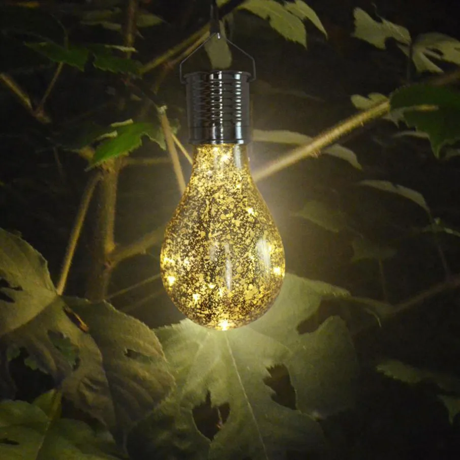 Waterproof Solar Rotatable Outdoor Garden Camping Hanging LED Light Lamp Bulb String Xmas Home Party Decor |