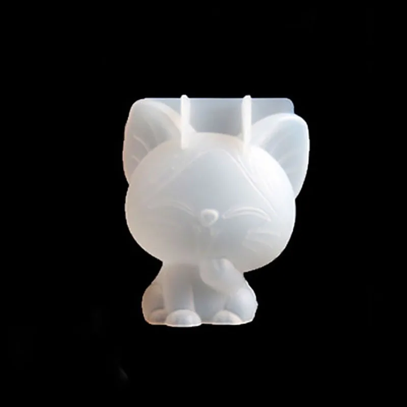 Kitten 3D единорог силиконовая форма для торта котенок медведь прозрачная глина DIY помадка мусс форма для украшения торта инструменты плесень - Цвет: Kitten