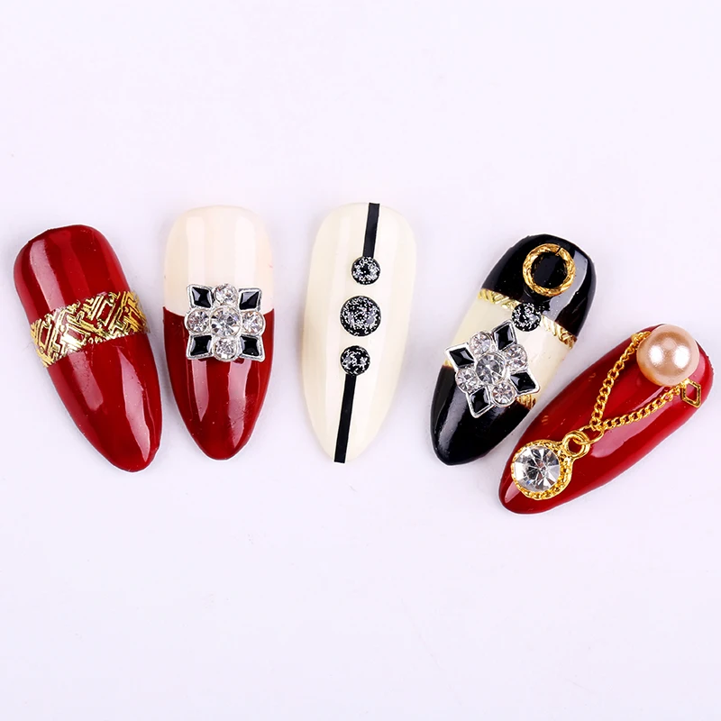 стразы для ногтей Nail Art Украшения Блеск Сплава Ювелирных Изделий Стразы 10 шт./лот
