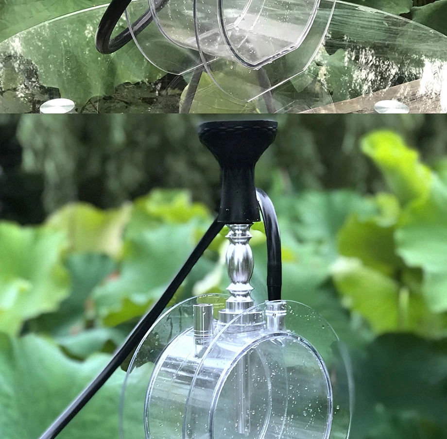 Круглый акриловый кальян набор водяная трубка-кальян с Sheesha силиконовая чаша шланг металлические щипцы Chicha Narguile Cachimba аксессуары
