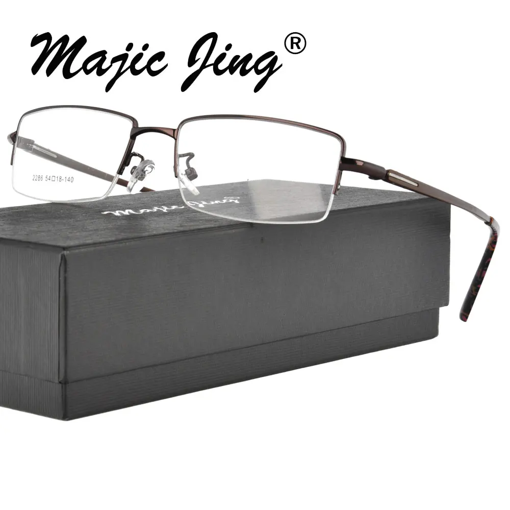 

Magic Jing Metal eyeglasses RX optical frames alloy allumium temples myopia eyewear for men 2286