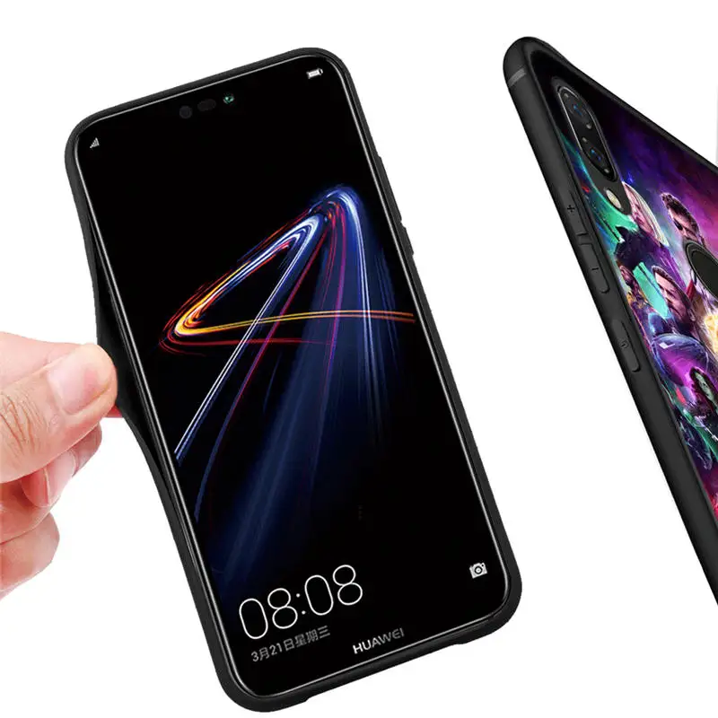 Чехол Marvel Мстители Герои милый Грут для Huawei Honor 20 Pro 10 9 9i 8 Lite 8X 8C 7A 7X V20 View 20 черный ТПУ чехол Etui