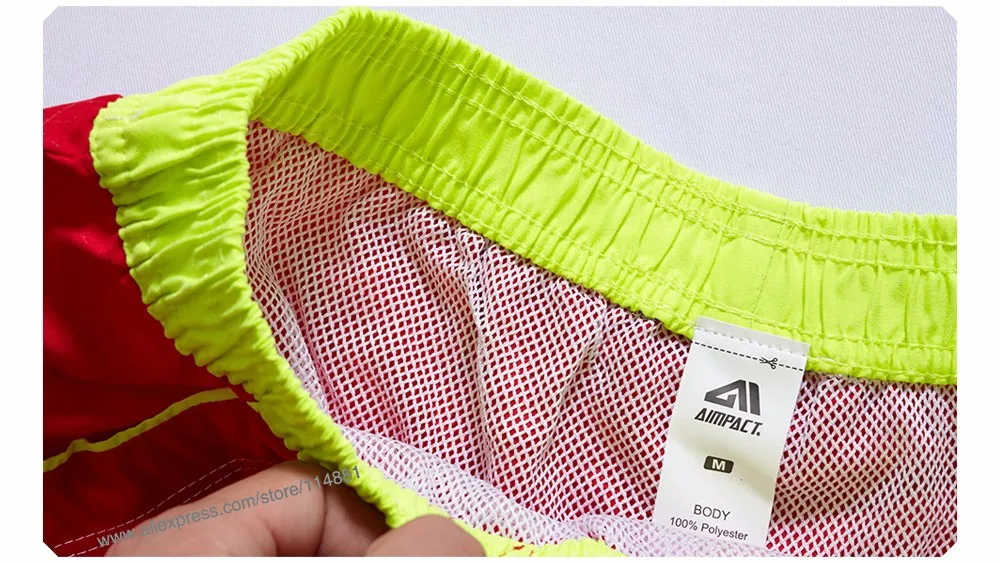 Aimpact, мужские пляжные шорты, быстросохнущие, Maillot De Bain, для фитнеса, пляжные мужские пляжные шорты, бермуды, модные, с подкладкой, трусы-боксеры с морской тематикой