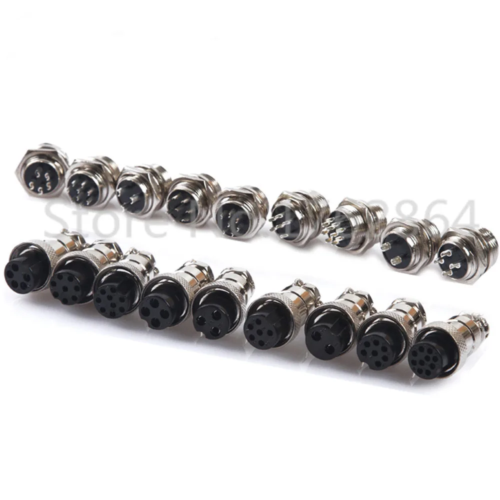 4 контактный 16 мм стандартный винтовой авиационный разъем штекер авиационного