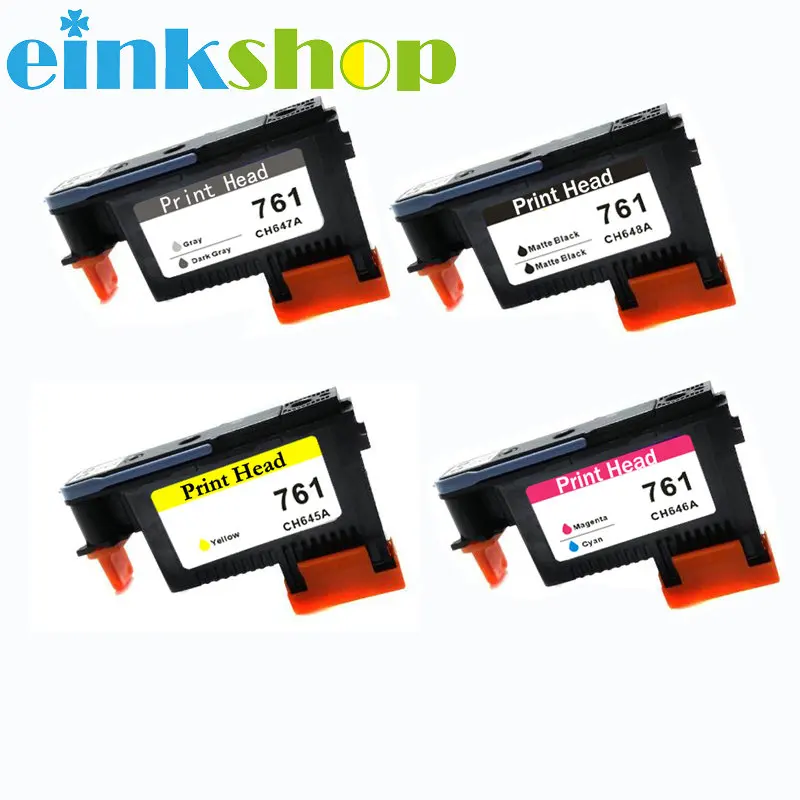 

Einkshop 761 печатающая головка для HP 761 печатающая головка CH645A CH646A CH647A CH648A для DesignJet T7100 T7200