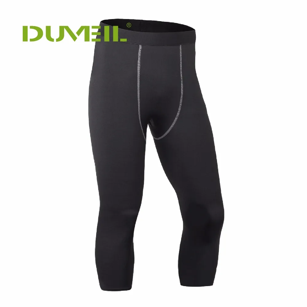 DUVEIL PRO tight 7 брюки Бег Брюки потливость быстрое высыхание Брюки Мужской сжатия 3D печати Фитнес упражнения брюки
