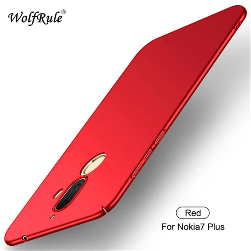 WolfRule sFor Case Nokia 7 Plus Capa Ultra-thin Smooth Back Protection Plastic PC For Cover Nokia7 > | Мобильные телефоны и