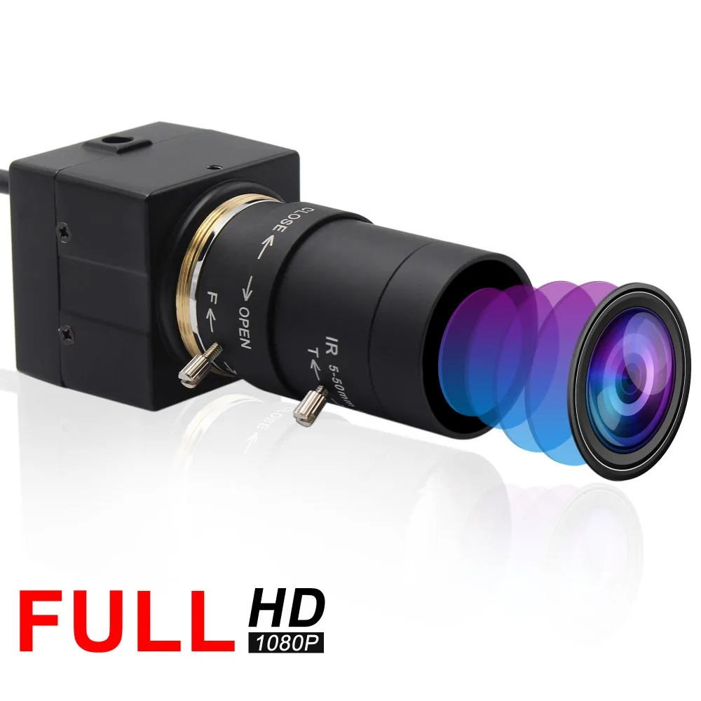 H.264 CCTV sony IMX322 5-50 мм варифокальный объектив Мини USB веб-камера 1080P HD Android Linux Windows для ПК видеоконференции