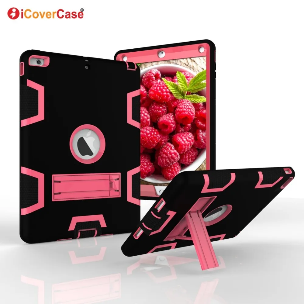 

Silicon+PC Full Body Protector Case For Apple iPad Air / iPad 5 Case Cover High Resistant Drop resistance Shockproof