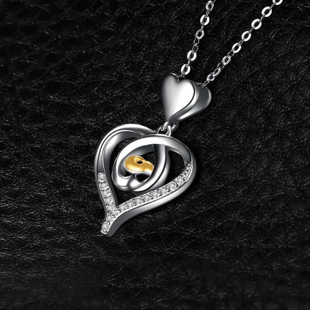 JewelryPalace блокировки сердце рук в руки кубического циркония 925 пробы серебро