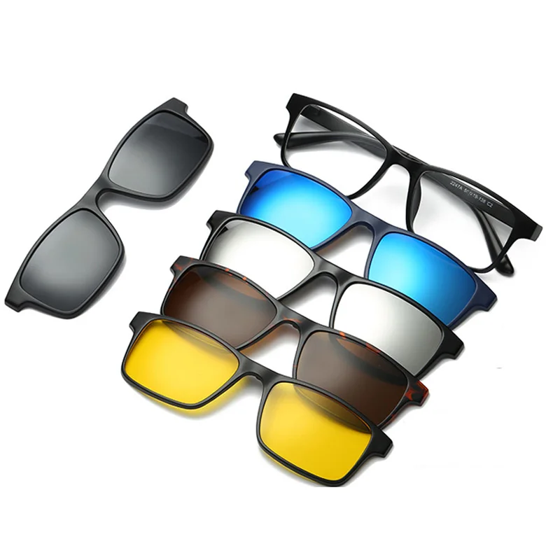 5 в 1 солнцезащитные очки с магнитными линзами клипсой|clip on sunglasses|sunglasses clipsunglasses clip