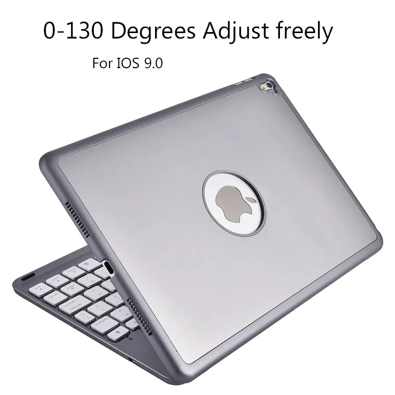 Aokin беспроводной Bluetooth 3 0 клавиатура для iPad Pro 9 7 дюйма LED подсветка ABS алюминиевый
